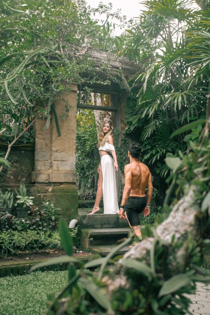Beautiful couples portraits in bali from their elopements. 