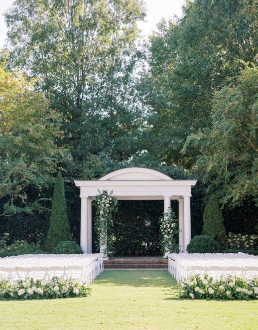 Ceremony site at duke mansion

