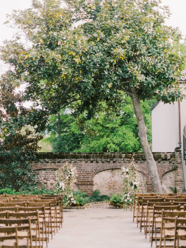 Summer time ceremony space at Gadsden House