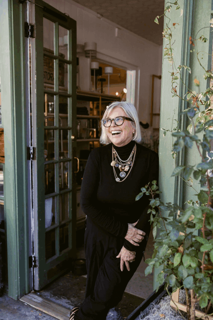 Happy business owner enjoying the outside air in Charleston